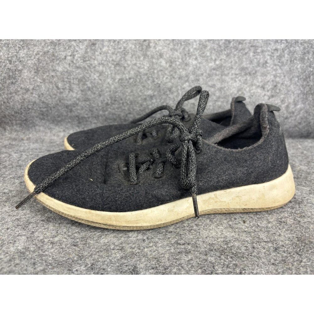 Allbirds Wool Runner Shoes Womens Size 9 Black Merino Lace Up Comfort Casual